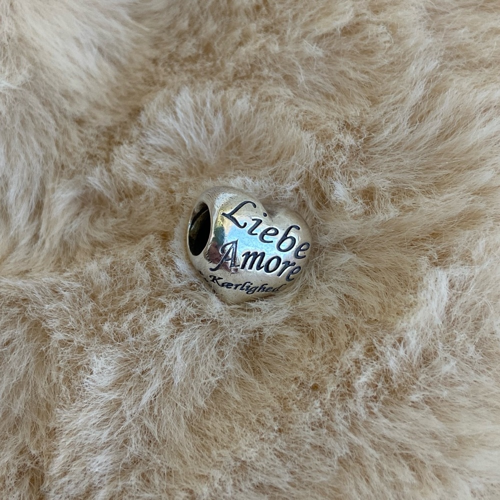 Pandora 791111 language of love heart charm